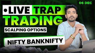 06 December Live Trading Live Intraday Trading Today Bank Nifty option trading live Nifty 50 [upl. by Nibbs]