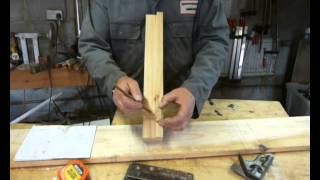 Double glazed window sash Part 3 marking out the casement joints [upl. by Zingg913]