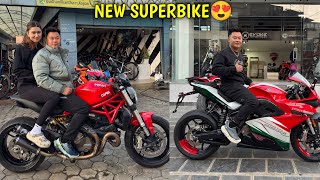 58 LAKH KO SUPERBIKE😍  NEW BIKE DUCATI MONSTER 821  ​⁠rajkumarthapamagar32 [upl. by Ahtamat]