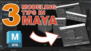 3D MODELING TIPS IN MAYA  Episode 01 [upl. by Schriever]