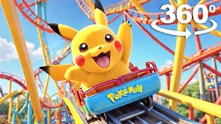 Experience Pikachus Thrilling 360 VR Roller Coaster Ride [upl. by Hofstetter]