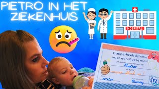 Pietro even onder narcose voor zijn trommelvliesbuisjes 🏥 [upl. by Jeramie618]