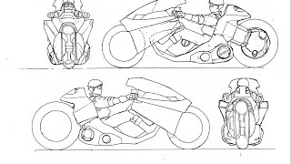 Akira bikes objects Model sheets by Takamura Store [upl. by Jermaine301]