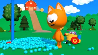 Kittys Games  Learning colors with Kitten all series  compilation  premiere on the channel [upl. by Verity441]