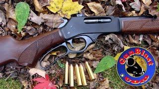 Shooting the 4570 Lever Action Carbine from Henry Repeating Arms  Gunblastcom [upl. by Ramedlab633]