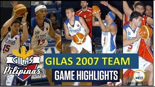 GILAS CLASSIC PHILIPPINES 2007 GILAS TEAM GAME HIGHLIGHTS [upl. by Flo]