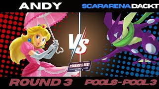 AnDy vs Dackt Pools  Panamas Best  Round 2  DAY 1 STREAM C  SSBU Panamá [upl. by Aleira]