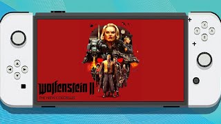 Switch Oled Wolfenstein II Homebrew OC vs Stock OC Portable Mode [upl. by Ertemed849]