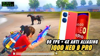 IQOO NEO 9 PRO BGMI TEST  SMOOTH  90 FPS 💥 MONSTER MODE  34 UPDATE  HEATING BATTERY DRAIN PUBG [upl. by Amekahs692]