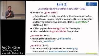 Praktische Philosophie 7b Deontologie  Kant 2 [upl. by Cavallaro]