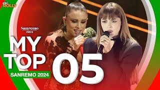 🇮🇹 Sanremo 2024  My Top 5 Italy Eurovision 2024 [upl. by Asilak]