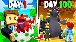 I SPENT 100 DAYS In LEGENDARY ONLY PIXELMON FULL MOVIE [upl. by Eerdua]