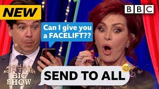 Sharon Osbourne HORRIFIED by replies to her Send To All 😂  Michael McIntyres Big Show  BBC [upl. by Perron196]