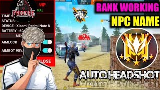 New Free fire  Max Vip 100℅ 🔥 Antiban Headshot injecter Fly  Speed hack Rank working Bellara blrx [upl. by Atirehs]