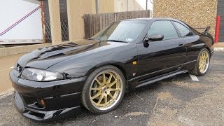 1997 Nissan Skyline GTR VSpec R33 Start Up Exhaust and In Depth Review [upl. by Aklam]