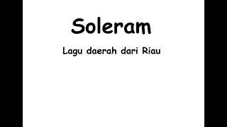 karaoke lagu soleram [upl. by Rese]