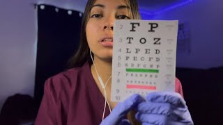 asmr eye exam roleplay 👁️👩‍⚕️ [upl. by Niattirb804]