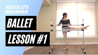 Absolute Beginner Ballet Class 1  Online Ballet Lesson [upl. by Cheston210]