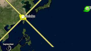 2002 Pacific Typhoon Season Animation [upl. by Jacobine]