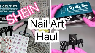 SHEIN NAIL ART HAUL PART 1  SHEIN HAS NEW NAIL SUPPLIES 🙀 [upl. by Eylhsa]