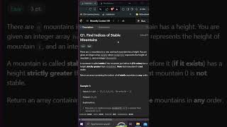 Q1 Find Indices of Stable Mountains  Biweekly Contest 139  Leetcode Editorial leetcode coding [upl. by Atalee]