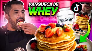 FIZ A RECEITA VIRAL DA PANQUECA DE WHEY TÔ CONFUSO [upl. by Spiegel]