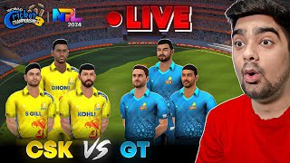 LIVE KOHLI DHONI GILL For CSK Vs GT NPL 2024 WCC3 Expert Mode  After Career Mode [upl. by Eadrahs157]