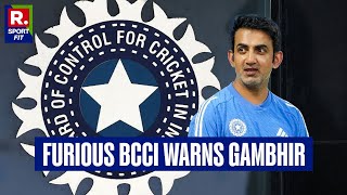 BCCI Reprimands Gautam Gambhir And Rohit Sharma For Horrific Series Loss Against New Zealand [upl. by Gonta]