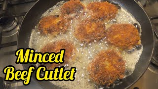 Minced Beef Cutlet  Malayalam Recipe [upl. by Gusba245]