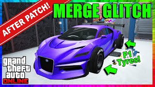 Car Merge Glitch  How To Get F1 Tires On Your Cars Latest After Patch  GTA 5 Online [upl. by Nyledaj]