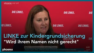 Die Linke Pressekonferenz mit Janine Wissler am 280823 [upl. by Vonni545]