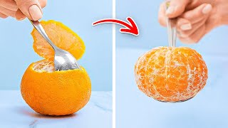 New Easy Ways to Cut amp Peel Fruits and More Handy Hacks for Any Occasion 🍊🛠️ [upl. by Loftus]