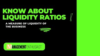 Liquidity Ratios A measure of the financial health of a company [upl. by Kecaj]