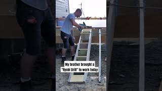 That Ryobi drill made a great hammer diy contractor woodworking construction [upl. by Einafpets]