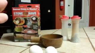 How to cook eggs in a stone wave [upl. by Nifled]