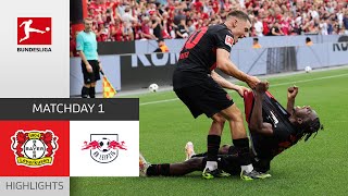 Crazy Spectacle At Season Start  Leverkusen  RB Leipzig 32  Highlights  MD 1 – Bundesliga 2324 [upl. by Omixam]