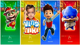 Talking Tom 🆚 Vlad and Niki 🆚 Ryder Paw Patrol 🆚 Shin Sonic Tapes 🎶 Tiles Hop EDM Rush [upl. by Carper]