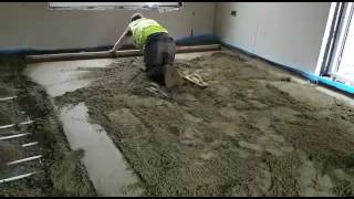 How To Install Floor Screeding Tel 0161 883 3070 Nationwide Floor Screeding [upl. by Maharva]