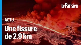 Islande  quatrième éruption du volcan sur la péninsule de Reykjanes Grindavik en partie évacuée [upl. by Shewmaker978]