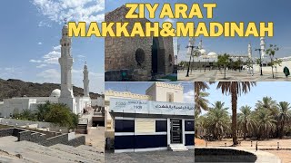 TOP 12 PLACES TO VISIT IN MAKKAH amp MADINAH  UMRAH VLOG [upl. by Ademordna110]