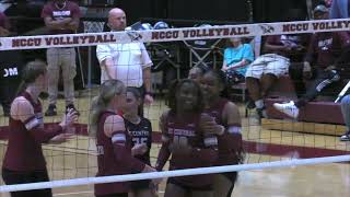 NCCU VB vs DSU Highlights 2024 [upl. by Anwahsak]