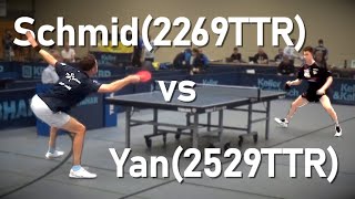 🔥Raketenaufschlag gegen unkonventionellen Stil  Schmid2269TTR vs Yan2529TTR  DTTB Pokal [upl. by Edythe]