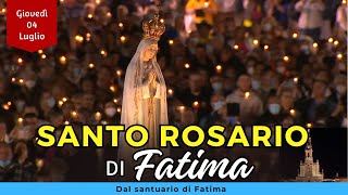 SANTO ROSARIO di FATIMA oggi Giovedì 4 Luglio 2024 con Litanie Lauretane [upl. by Renba]