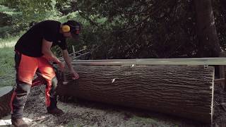 The Granberg Alaskan Chainsaw Mill with Granberg EZRail System [upl. by Ainesell]