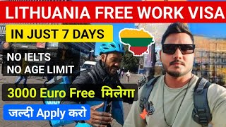 Lithuania 🇱🇹 Free Work Visa In 7 Days  Jobs in Lithuania 2024  Free Food  Home [upl. by Airetnuhs32]