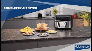 Goldmaster Doublefry 9L Dev Çift Hazne XXXL Airfryer Yağsız Sıcak Hava Fritözü [upl. by Antone721]