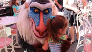 Breakfast with Minnie and Friends at Plaza Inn Disneyland October 6 2016 [upl. by Awjan]