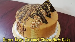 സൂപ്പര്‍ ടേസ്റ്റിലൊരു Caramel Choco Nut CakeChoco Nuts Cake Recipe MalayalamCaramel Chocolate Cake [upl. by Effie]