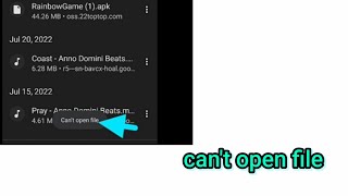 cant open fileandroid download problem paano Ba ayosin [upl. by Silisav660]