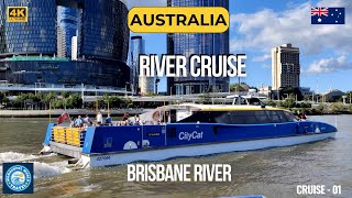 Amazing Cruise Trip On The Brisbane River Queensland Australia  4K UHD Wonderful World [upl. by Acalia]